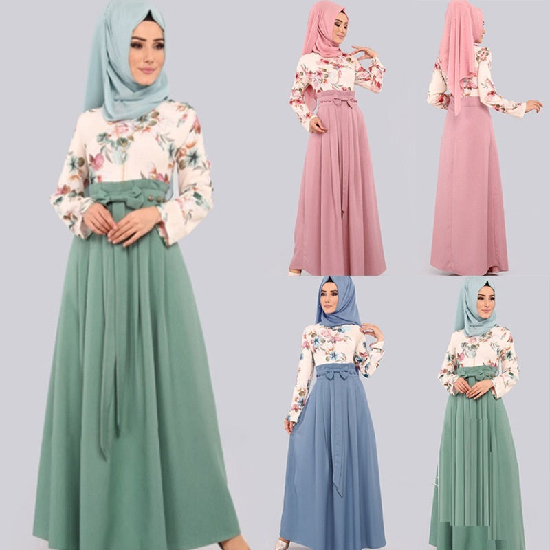 Print Dress Arab Style