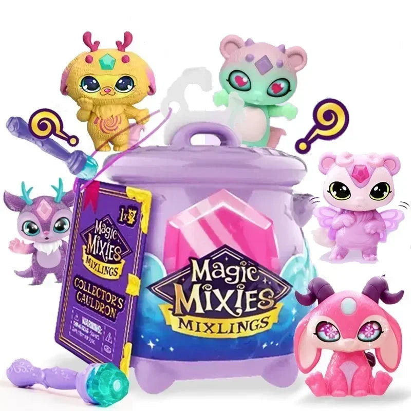 Magic Mixie Power Cauldron Mixlings Blind Box Toys Cute Dolls Jar Toy Collect Glow in Dark Change Colors Figurine Kids Gifts